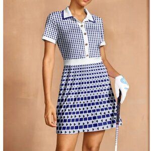 Acegolfs Not So Classic Short Sleeve A-Line 36.5 Inch Dress, Large